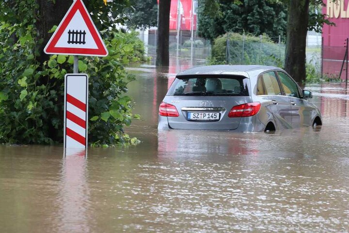 Am Donnerstagmorgen stieg das Wasser wieder auf 7,03 Meter.