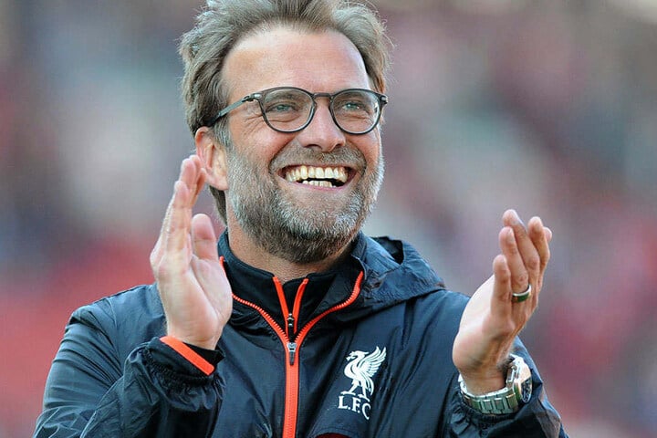 Immer gut gelaunt: Auch mit Liverpool konnte "Kloppo" in dieser Spielzeit häufig lachen.