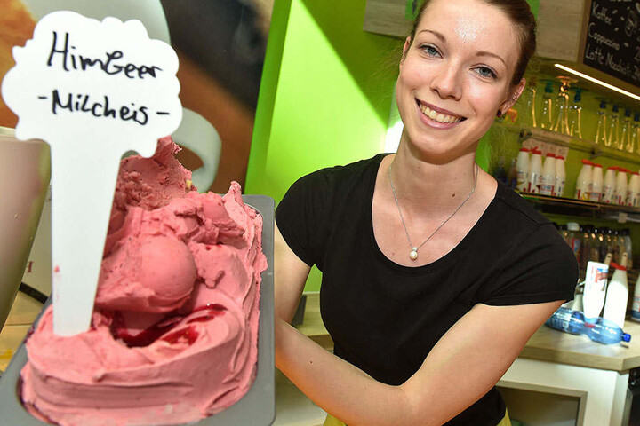 Lisa Aschenbrenner (21) aus der „Sächsischen Eismanufaktur“.