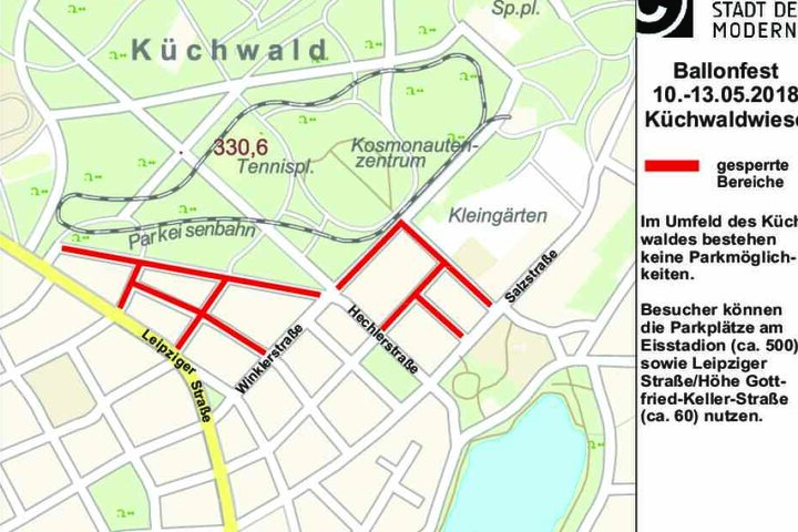 Diese Straßen werden in Chemnitz zum Ballonfest gesperrt.