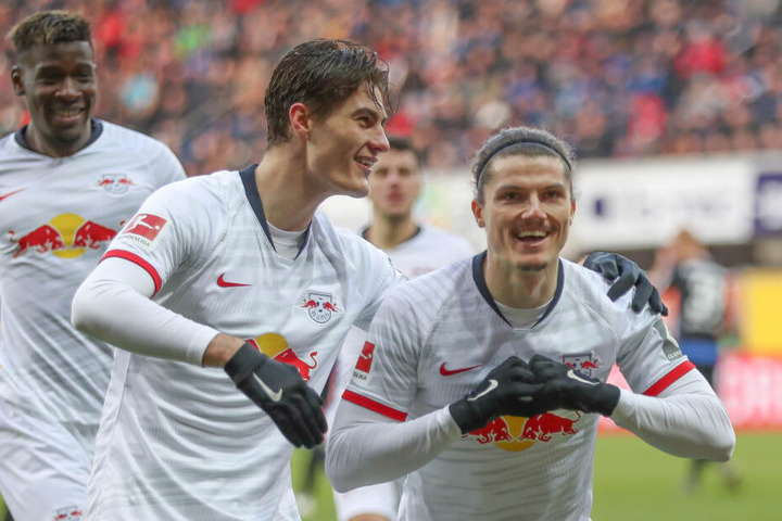 Mit einem satten Weitschuss hatte Marcel Sabitzer (r.) zum zwischenzeitlichen 2:0 getroffen.