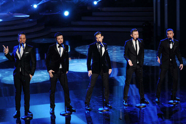 The Overtones 2013 bei einem Auftritt in München bei der Verleihung des Bayerischen Filmpreises im Prinzregententheater.