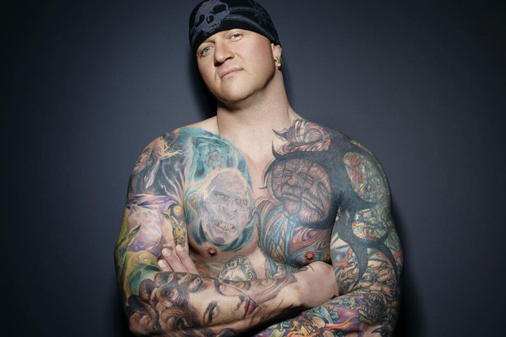 Randy Engelhard (41) tätowierte schon Sophia Thomalla (30), ab Freitag zeigt er Tattookunst und veranstalten den Slap Contest.