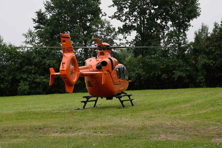 Der Rettungshubschrauber Christoph 13 wurde zur Unfallstelle gerufen.