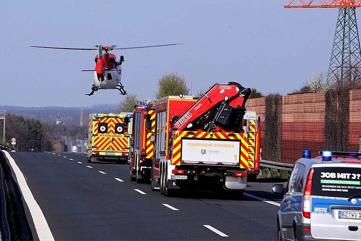 Ein Hubschrauber kam zum Einsatz.