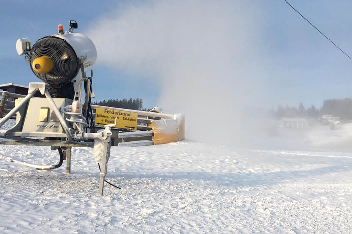 Die weiße Pracht in Willingen geht auf Kunstschnee zurück.