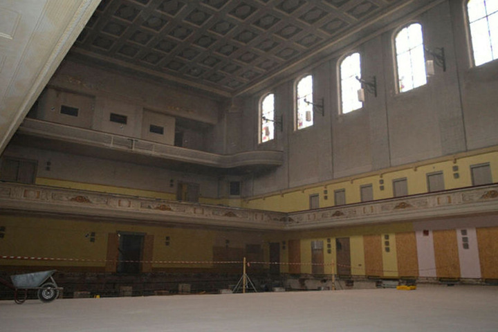 Die Baustelle innen.