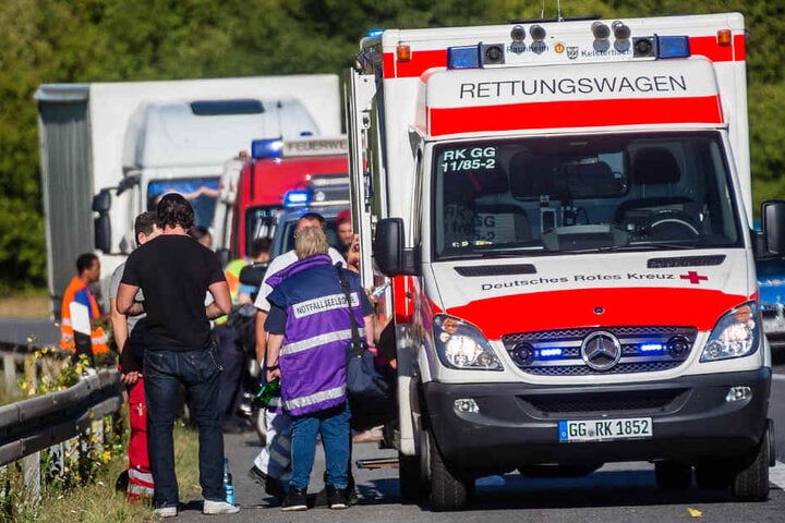 Zahlreiche Rettungswagen waren vor Ort