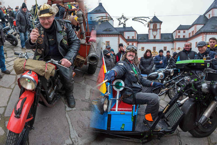 Gutes Wetter, schicke Oldtimer: Andreas Reusch (62) zeigt sein DKW-Dreirad aus den 1920er-Jahren.