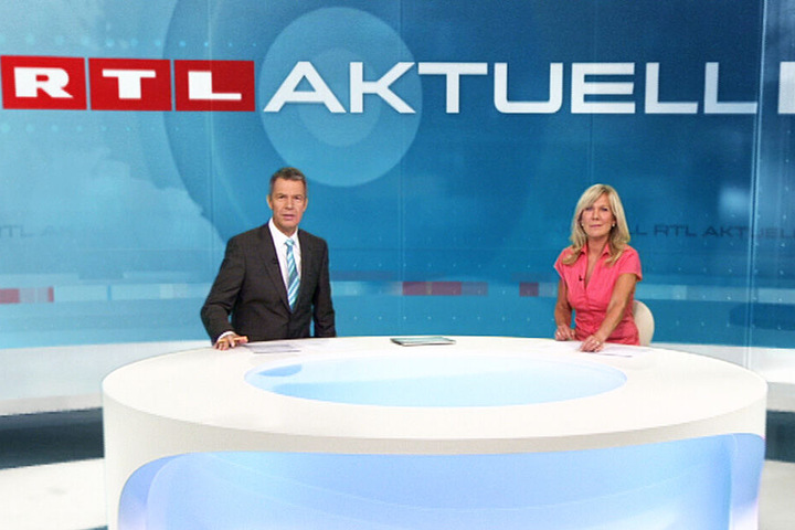 Meist sind Peter Kloeppel und Ulrike von de Groeben bei "RTL Aktuell" das Moderatoren-Duo.