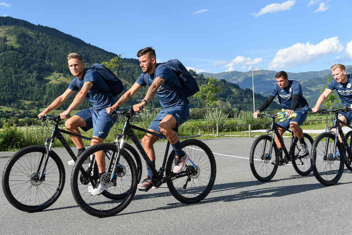 Leandro Putaro (v.l.), Keanu Staude, Stefan Ortega Moreno und Andreas Voglsammer sind auch 2018 wieder dabei.