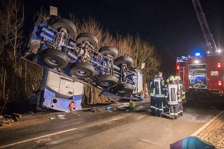 Der Kran erlitt einen hohen Sachschaden.