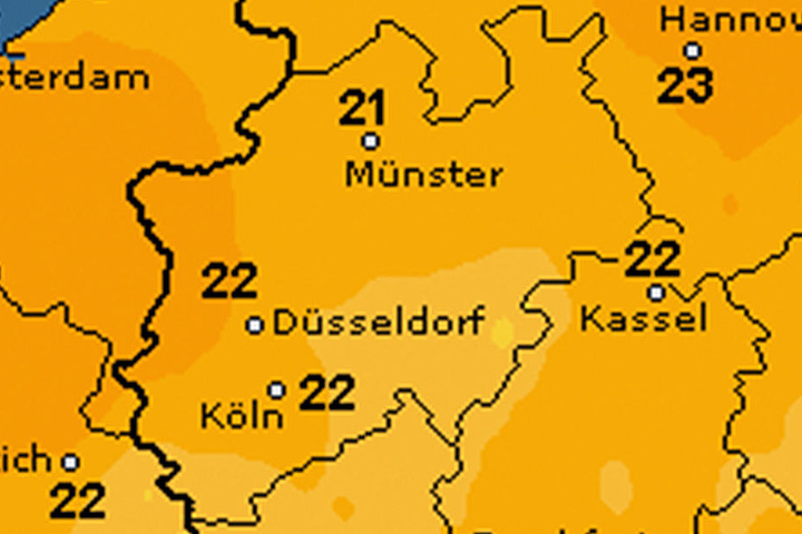 Nachdem es am Freitag abkühlt, wird es danach wieder etwas wärmer.