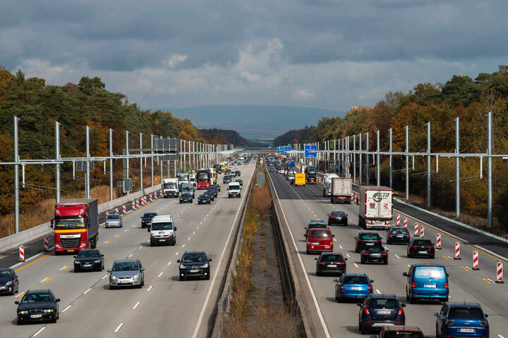 Die Teststrecke befindet sich auf der A5 zwischen Frankfurt Flughafen und Darmstadt.