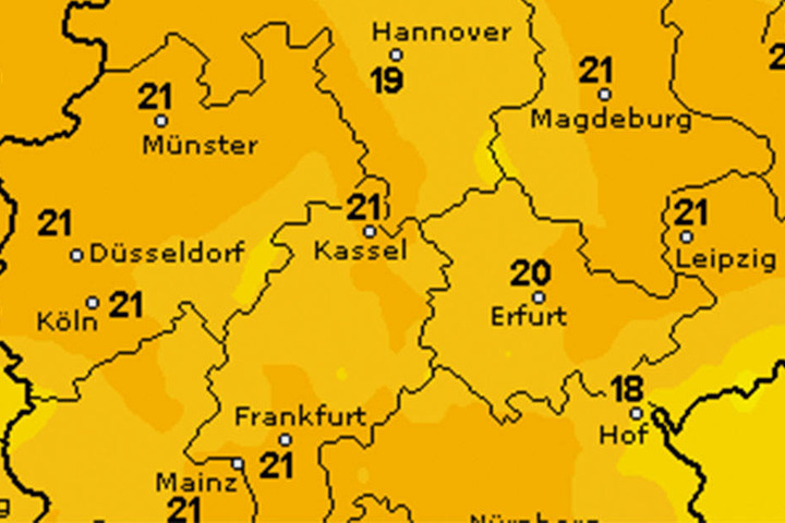 Mittwoch und Donnerstag wird es nochmals ordentlich warm. Die Sonne setzt sich auch vermehrt durch.