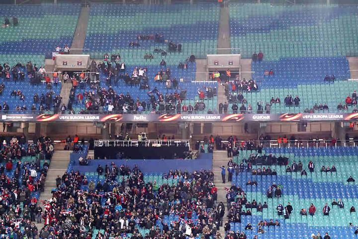 Beim Euro-League-Spiel der Leipziger gegen St. Petersburg blieben Teile der Zuschauerränger unbesetzt. Wird dies beim DFB-Länderspiel ähnlich.