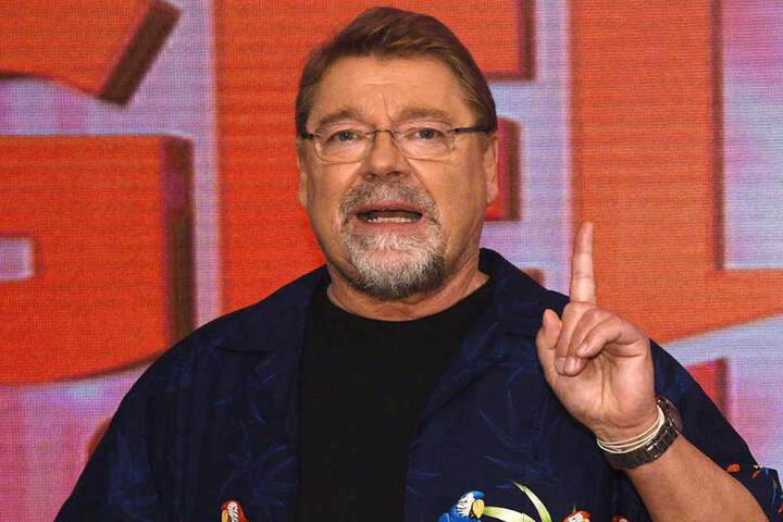 Der Moderator Jürgen von der Lippe nach der Aufzeichnung der WDR-Fernsehshow "Geld oder Liebe".