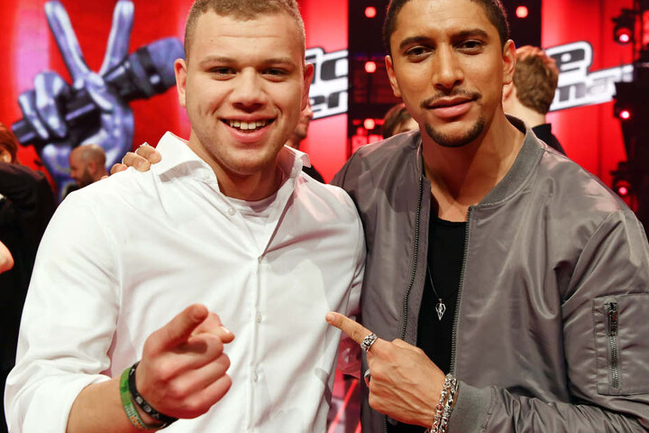 Andreas Bourani mit seinem Schützling und Sieger Tay Schmedtmann.