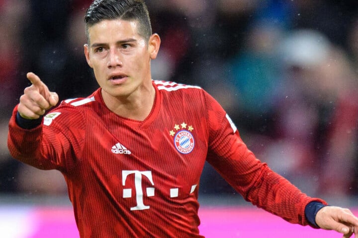 Bayern-Star James Rodríguez konnte gegen den FSV Mainz 05 insgesamt drei Treffer erzielen.