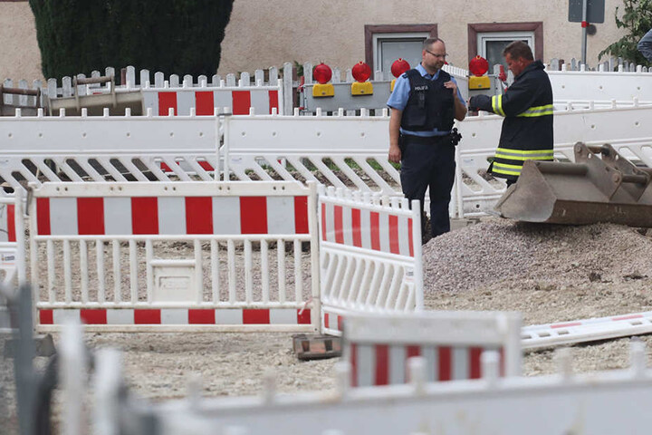 In einer Baustelle wurde die augenscheinliche Bombe gefunden.