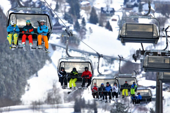 Die Bedingungen in den sächsischen Skigebieten sind derzeit bestens.
