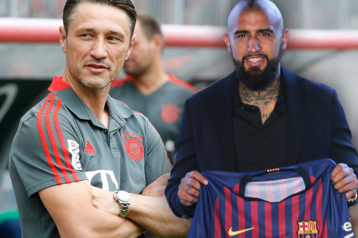 Niko Kovac (l.) lobt zwar die Qualitäten von Arturo Vidal, sieht im Abgang aber kein Problem.