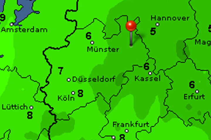 Bei maximal sieben Grad ist Schluss.