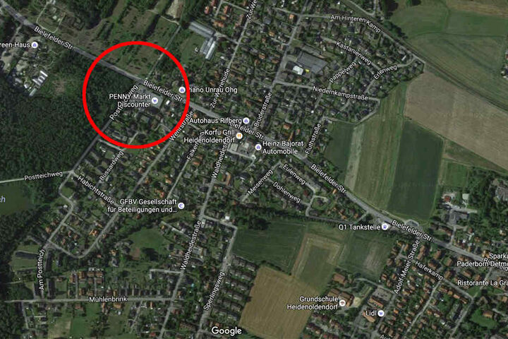Dieser Penny-Markt wurde am Mittwochabend überfallen.