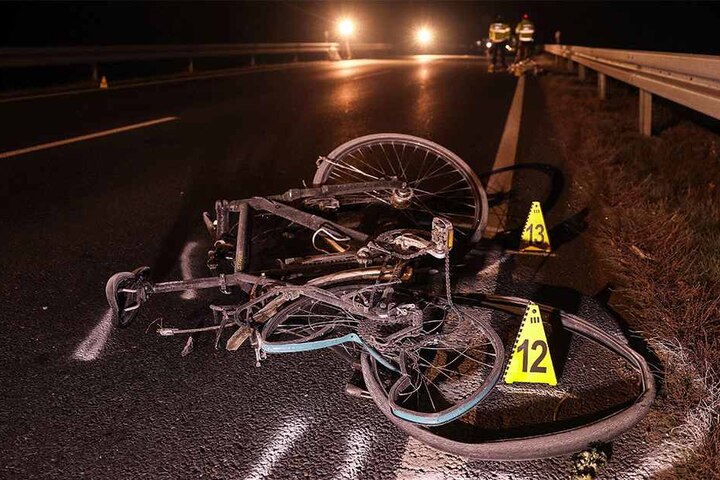 Schmidtgens Fahrrad nach dem Unfall.