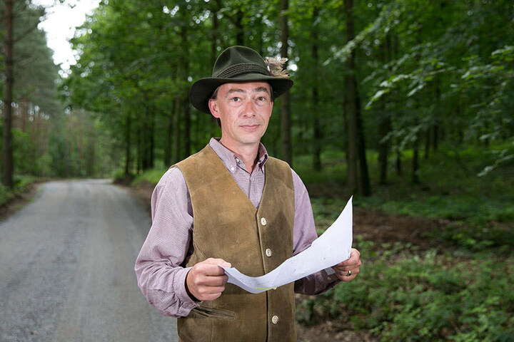 Flammen loderten auch im Forst des Prinzen Daniel von Sachsen (41).