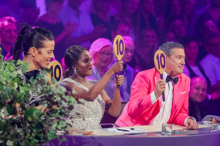 Die Jury: Jorge Gonzalez (l, Motsi Mabuse und Joachim Llambi