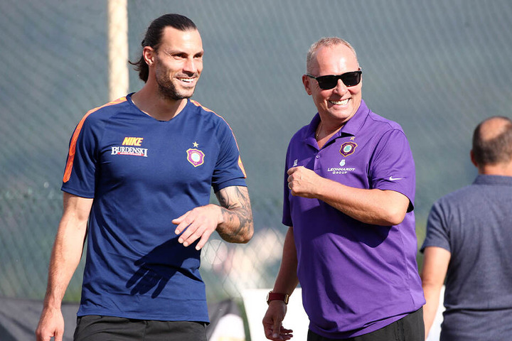 FCE-Präsident Helge Leonhardt (r.) musste Daniel Haas nicht lange überreden, um die Job im Trainerteam zu übernehmen.