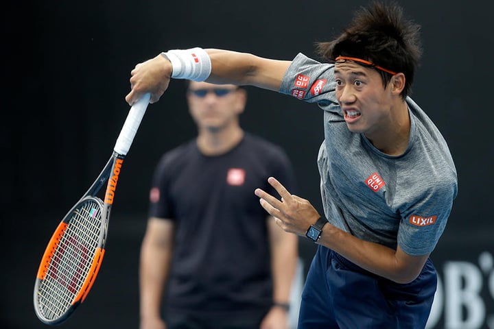 Wurde als der "japanische Boris Becker" vorgestellt: Kei Nishikori (27).