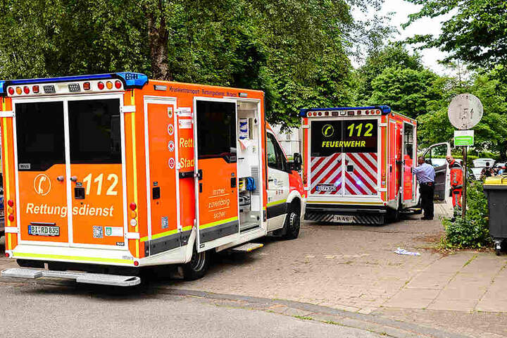 Feuerwehr und Krankenwagen waren am Osterkamp vor Ort.