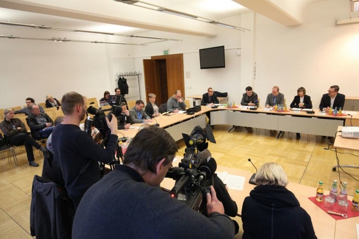 Großes Medieninteresse bei der Pressekonferenz im Rathaus.
