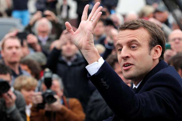 Mitte-Links-Politiker Emmanuel Macron (39, En Marche!): 23,7 Prozent.