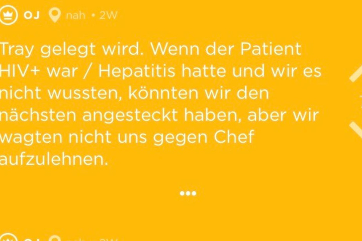 Sie traute sich nicht, sich gegen den Zahnarzt aufzulehnen.