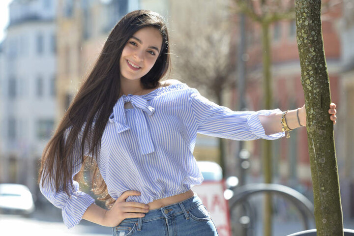 Selina Tulasoglu (15) aus Reichenbach fährt zur Gala von Unicef nach Köln.
