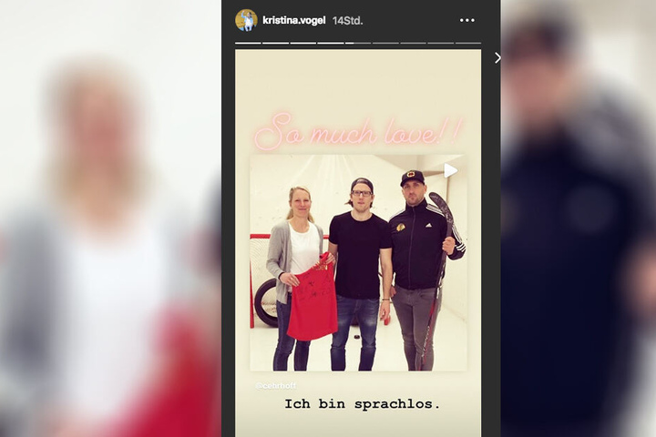 Kristina Vogel zeigte sich in ihrer Instagram-Story beeindruckt von er Aktion.
