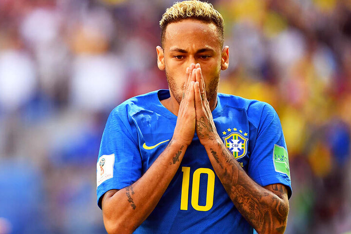 Ein Mann der großen Gesten: Neymar.