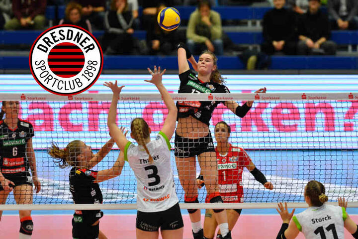 Im Pokalspiel gegen Aachen zeigte der DSC eine strake Leistung. Hier greift Camilla Weitzel gegen Emily Grace Thater an.