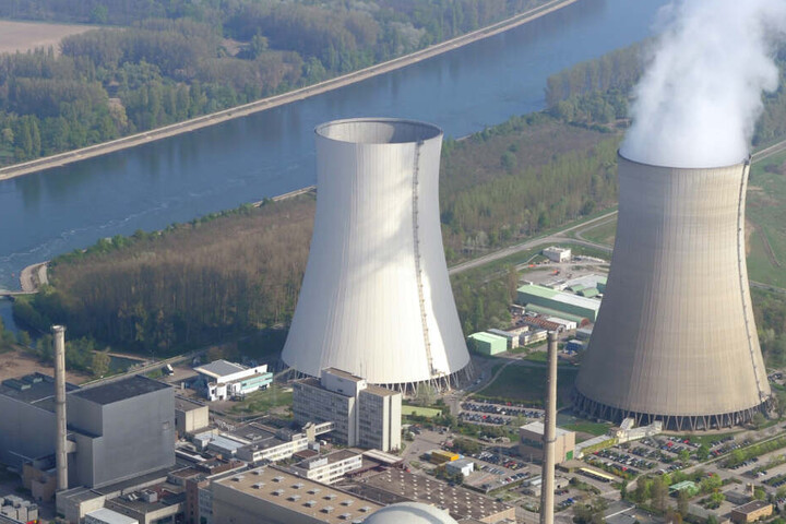 Das Atomkraftwerk in Philippsburg bei Karlsruhe.