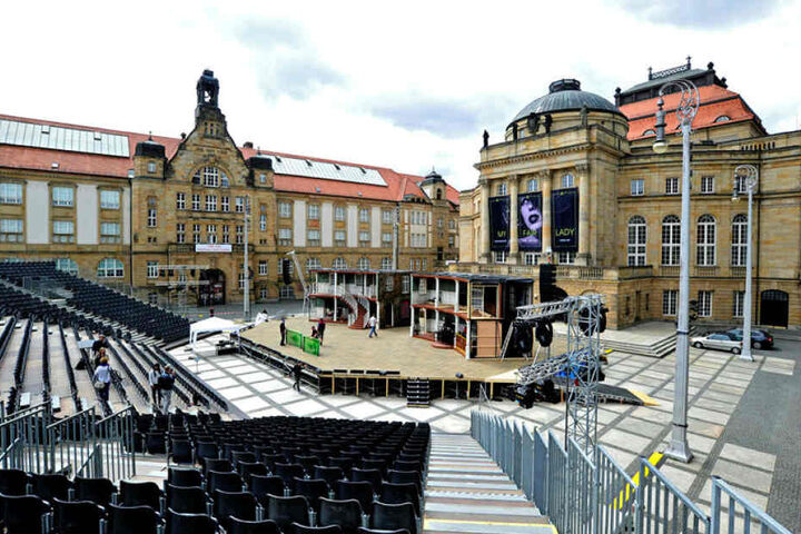Zuschauertribüne, Open-Air-Bühne, wetterfeste Licht- und Tontechnik - 2017 wurden für das Freiluft-Musical-Spektakel keine Kosten und Mühen gescheut.