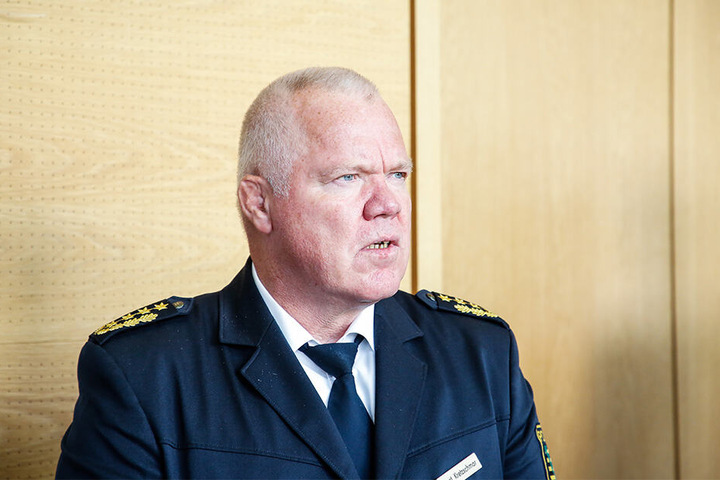Landespolizeipräsident Horst Kretzschmar (59) war ebenfalls vor Ort.