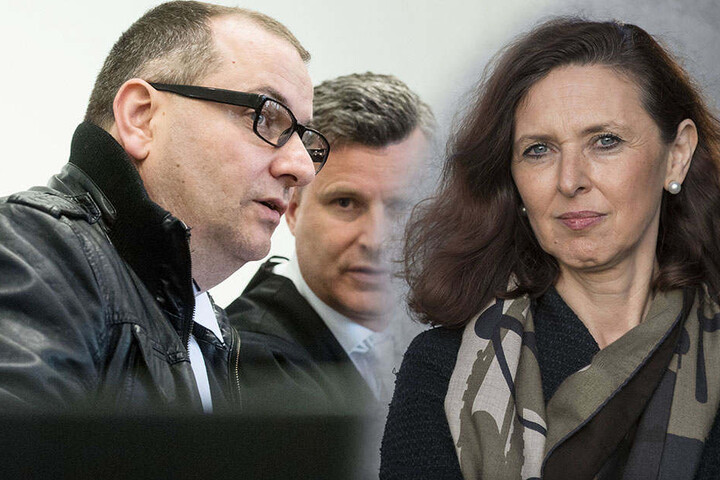 Nahlah Saimeh (re.) soll nun auch ein Gutachten über den Angeklagten Wilfried W. (li.) erstellen.