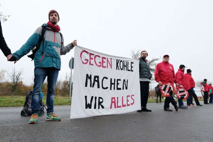 Die Botschaft der Aktion lautet: "Bis hierhin und nicht weiter!"
