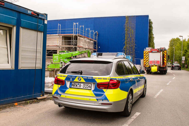 Auch die Polizei war vor Ort.