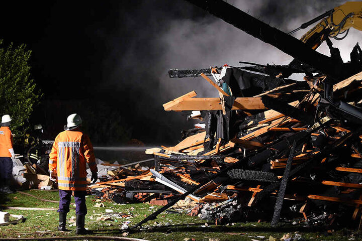 Das Haus wurde bei der Explosion völlig zerstört.