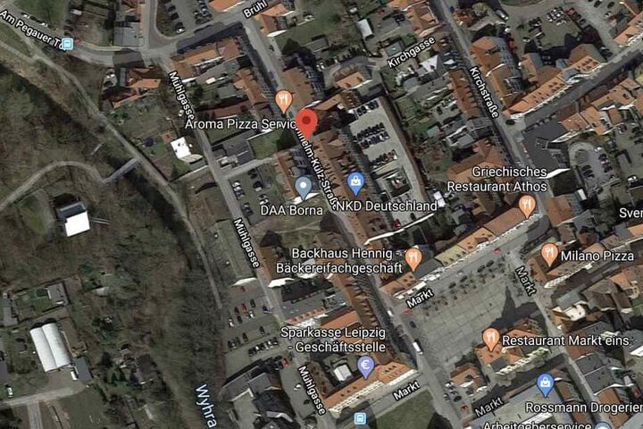 In der Wilhelm-Külz-Straße in Borna ereignete sich die Vierbeiner-Attacke.