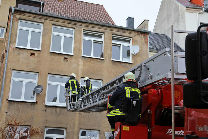 In der Dresdner Straße war am Montag die Feuerwehr im Einsatz.